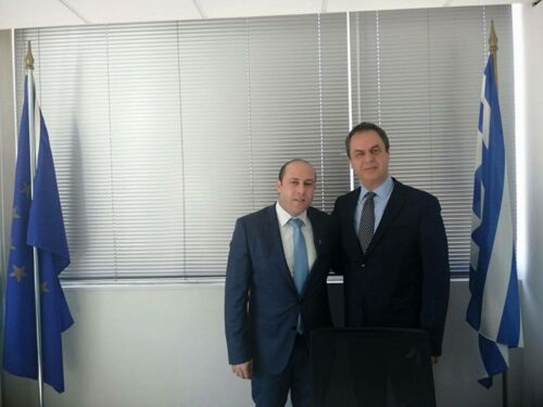 Επίσκεψη στα γραφεία της Νέας Δημοκρατίας